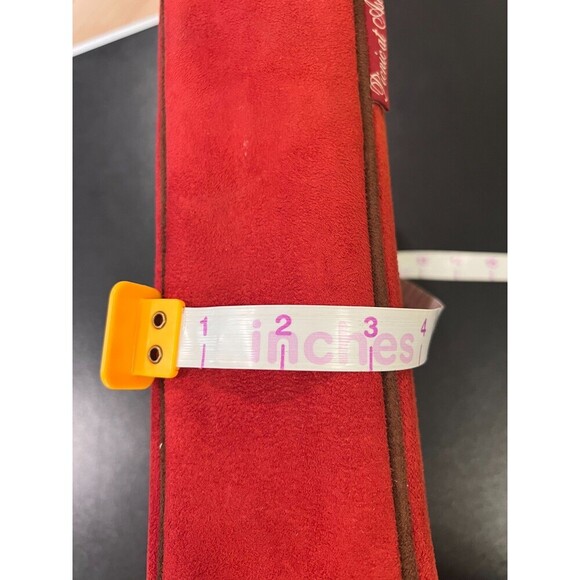 Vintage Picnic at Ascot Casual Orange Crossbody Bag with Adjustable Strip - Picture 5 of 7